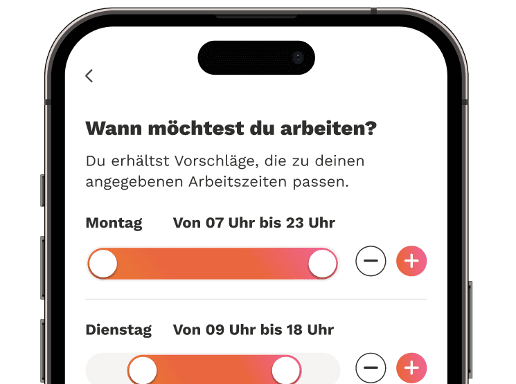 Ein Bildschirm mit einer Aktualisierung des Kalenders auf der Wecasa-App.